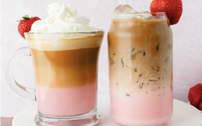 Iced Strawberry Latte